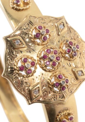 Ca. 1860 - Victorian gold bangle - Image 5