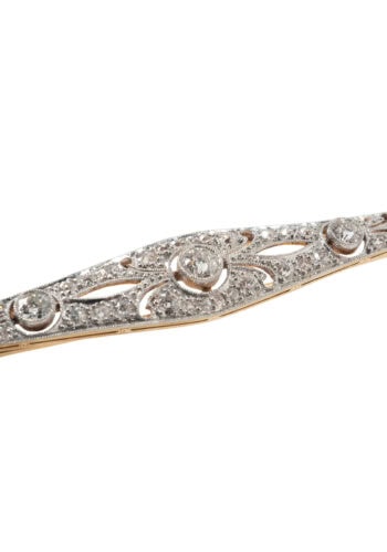 Ca. 1920 - Art Déco diamond brooch - Image 4