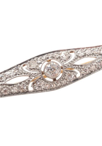 Ca. 1920 - Art Déco diamond brooch - Image 5