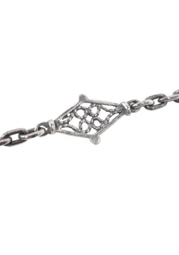 Ca. 1900 - Art Nouveau silver necklace - Image 5