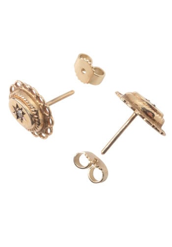 Ca. 1890 - Victorian stud earrings - Image 3