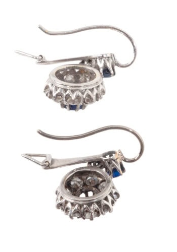 Ca. 1910 - Edwardian diamonds earrings - Image 3
