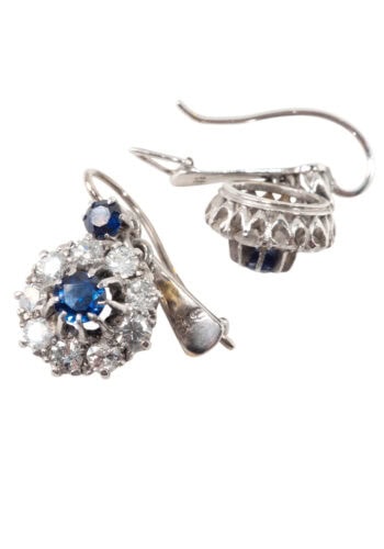 Ca. 1910 - Edwardian diamonds earrings - Image 4