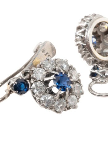 Ca. 1910 - Edwardian diamonds earrings - Image 5