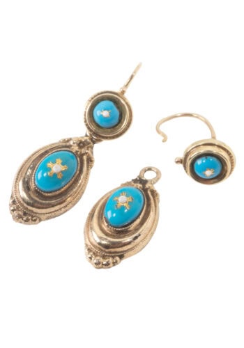 Ca. 1870 - Historicism earrings - Image 5