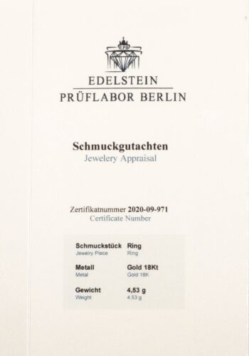 Ca. 1950 – Vintage sapphire ring with gemstones certificate! - Image 6