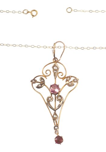 Ca. 1910 - Edwardian pendant - Image 4