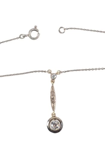 Ca. 1920 - Art Déco necklace with diamonds - Image 4