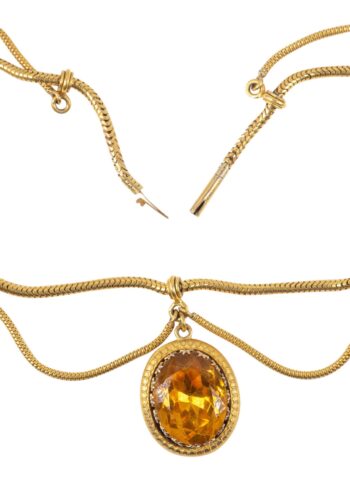 Dated 1871 – Victorian festoon necklace - Image 3