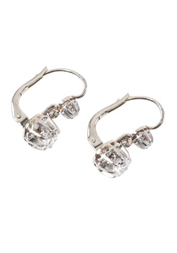Ca. 1910 – French diamond earrings - Image 3