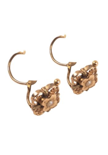 Ca. 1890 – French gold earrings - Image 3