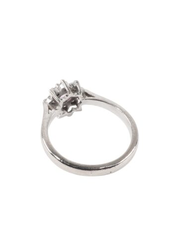 Ca. 1970 – Vintage diamond ring with pink sapphire - Image 4