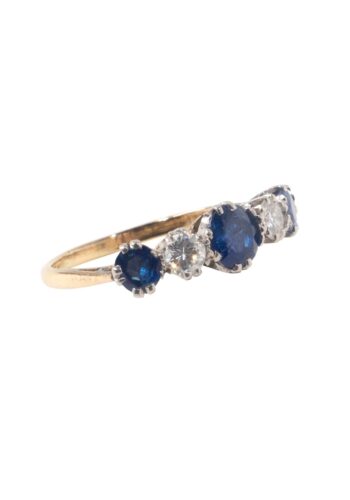 Ca. 1960 – Sapphire diamond ring - Image 3