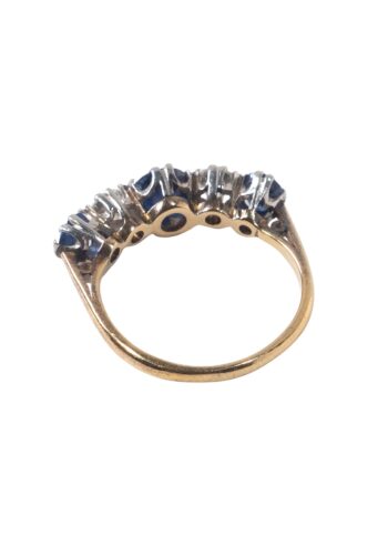 Ca. 1960 – Sapphire diamond ring - Image 4