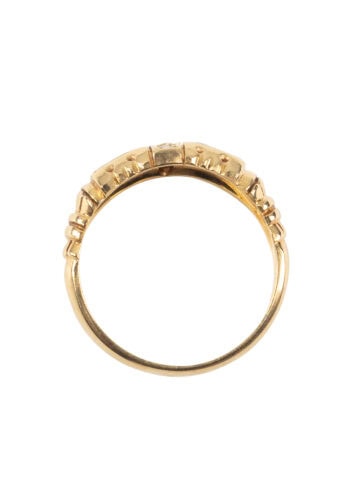 Dated 1990 – Band ring with sapphires and diamonds - Image 5