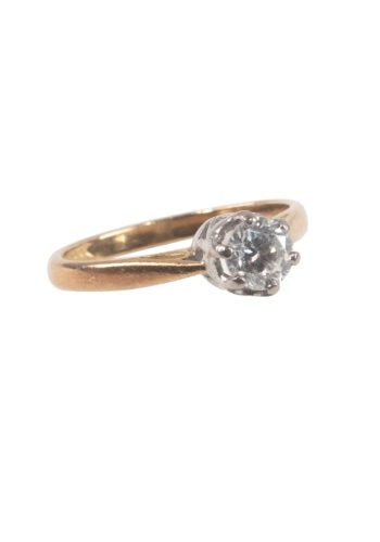 Dated 1989 – Vintage diamond solitaire ring - Image 3
