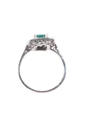 Ca. 1920 – Art déco ring with emerald - Image 5