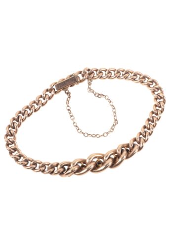 Ca. 1900 - Art Nouveau curb bracelet - Image 5