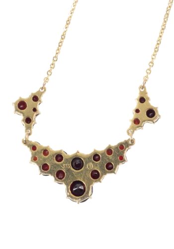 Ca. 1960 – Garnet necklace gold-plated - Image 5