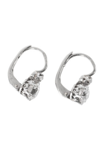 Ca. 1900 – Art Nouveau diamond earrings - Image 3