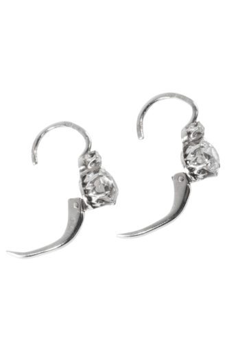 Ca. 1900 – Art Nouveau diamond earrings - Image 4