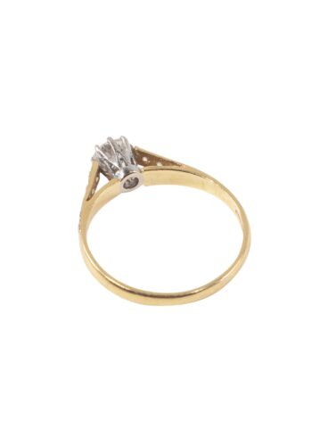 Ca. 1950 – Vintage engagement ring with diamond solitaire - Image 4