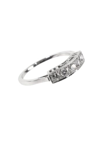 Ca. 1950 – 5 stone diamond ring - Image 3