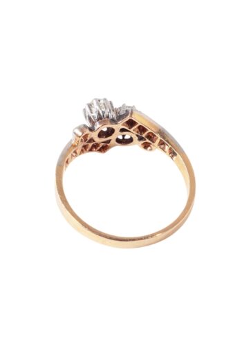Ca. 1910 – You & me ring with diamonds - Image 4