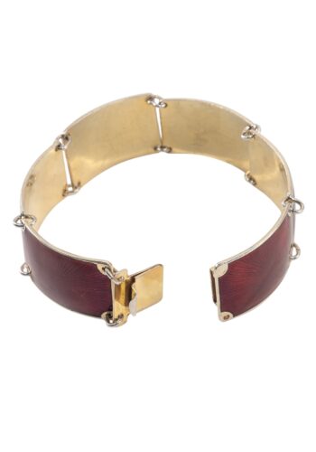 Ca. 1940 - Norwegian enamel bracelet - Image 4