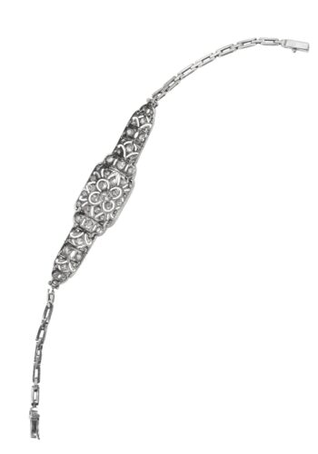 Ca. 1930 - Art Déco bracelet with diamonds - Image 6