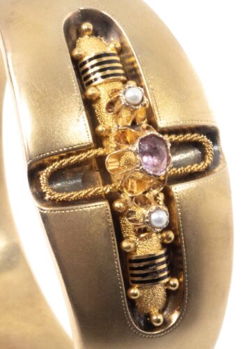 Ca. 1860 - Gold bangle - Image 5