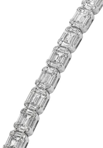 12,12 ct. Tennis bracelet in white gold - Image 4