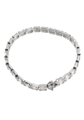 12,12 ct. Tennis bracelet in white gold - Image 5