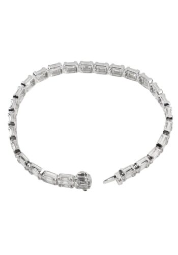 12,12 ct. Tennis bracelet in white gold - Image 6