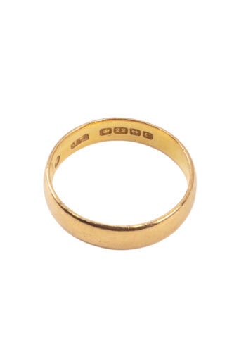 Dated 1927 – Art déco wedding band - Image 3