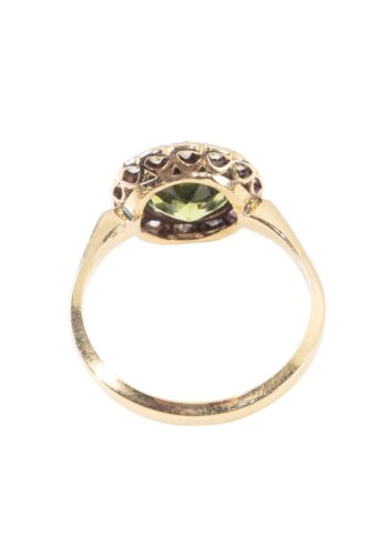 Ca. 1930 - Peridot ring with diamonds - Image 4