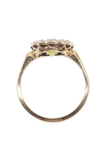 Ca. 1930 - Peridot ring with diamonds - Image 5