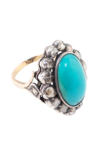 Ca. 1860 - Turquoise ring - Image 3