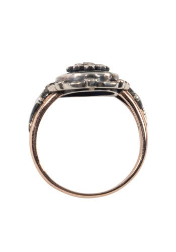 Ca. 1880 – Ring with flower basket - Image 5