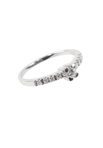 Ca. 1980 – Vintage engagement ring with diamonds - Image 3