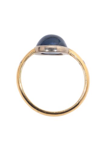 Ca. 1980 – ring with sapphire and diamonds - Image 5