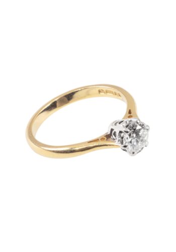 Dated 1975 – Vintage engagement ring with diamond solitaire - Image 3