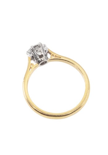 Dated 1975 – Vintage engagement ring with diamond solitaire - Image 4