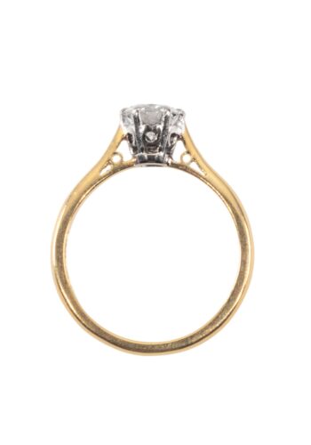 Dated 1975 – Vintage engagement ring with diamond solitaire - Image 5