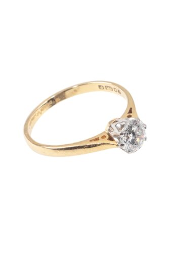 Dated 1989 – Vintage engagement ring with diamond solitaire - Image 3