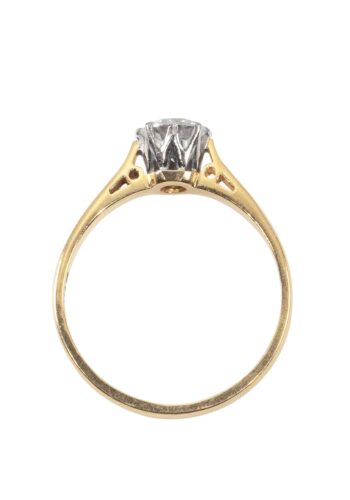 Dated 1989 – Vintage engagement ring with diamond solitaire - Image 5