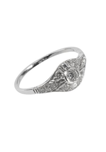 Ca. 1920 – Art déco diamond ring - Image 3