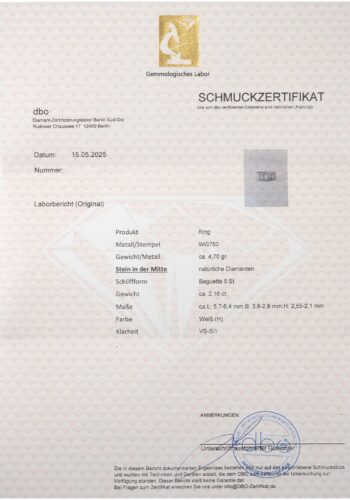 Dated 2003 – Vintage diamond ring - Image 6