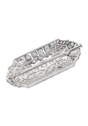 Ca. 1925 - Art Déco diamond brooch - Image 5