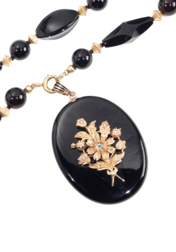 Ca. 1870 – Locket with chain - Image 4